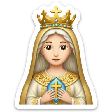 Ave maria dourada sticker
