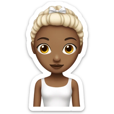 Ballerina white sticker
