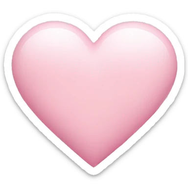 Baby pink heart sticker