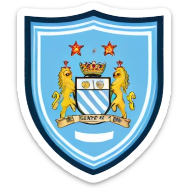 manchester city logo sticker