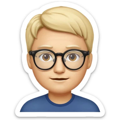 um emoji com a minha cara de oculos  sticker