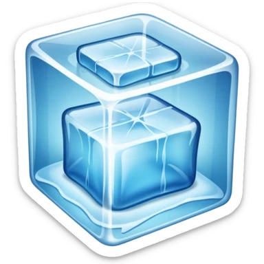 clothes  inside ice cube sticker