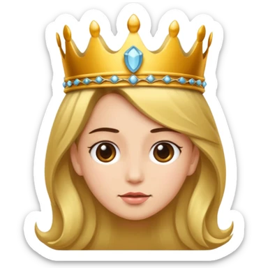 visage d'un pretre avec un couronne de cheveux et une toge sticker