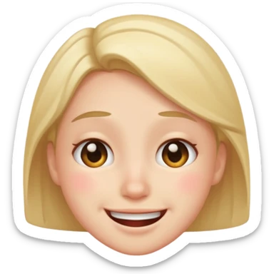 Embarrassment with a smile sticker