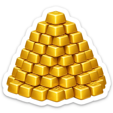 Dragon Hoard pile of gold without the dragon  sticker