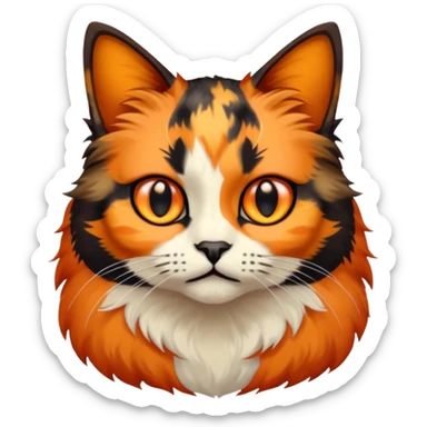 Tortoiseshell cat sticker