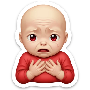 red mutant baby sticker