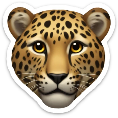 Corazón de leopardo sticker