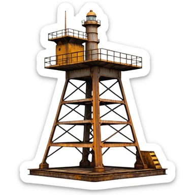 sea rocket launch platform sticker