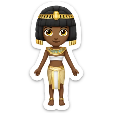PERSONA DE PIEL CLARITA VESTIDA DE CLEOPATRA sticker