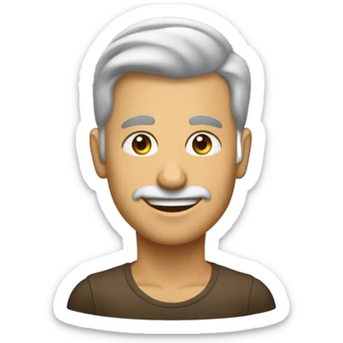 beyaz tenli kahve sarı karışımı saç renkli güzel bir kız sticker