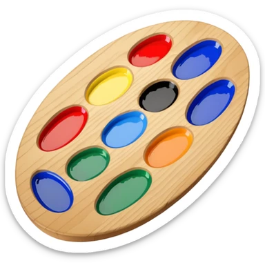 paleta de pintor sticker