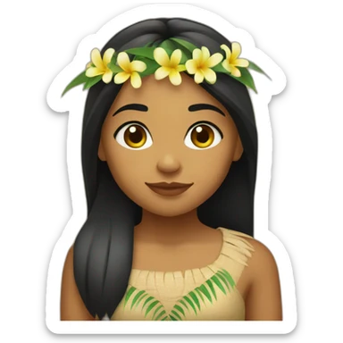 polynesian-girl sticker