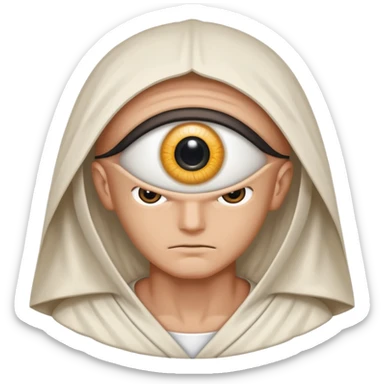 eye of hoeus witha guy dising from the eye sticker