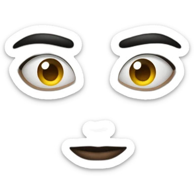 Un sourcil levé sticker