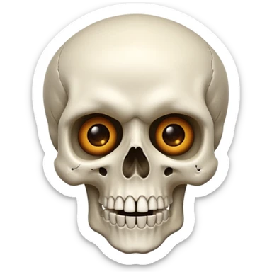 Combine these two 💀🤯 like a shocking skull like some people use in edits  sticker