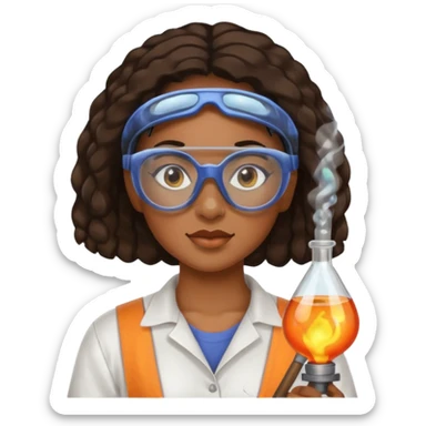 Glass Blower black woman sticker