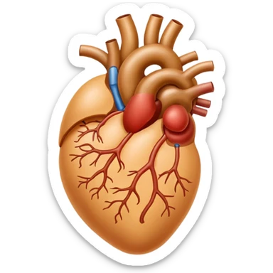 Human kidney medical image in professional look sticker