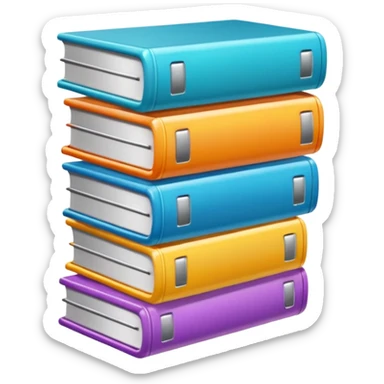 ganchito de libreria aesthetic de colores sticker