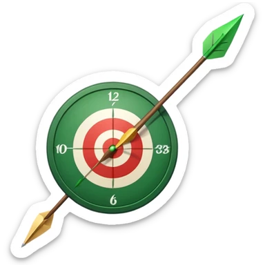 target and arrow sticker