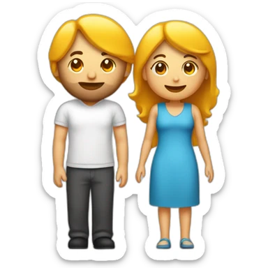 couple sous une couverture devant la télé sticker