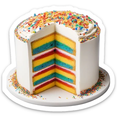 confetti cake sticker