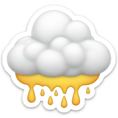 nube con lluvia sticker