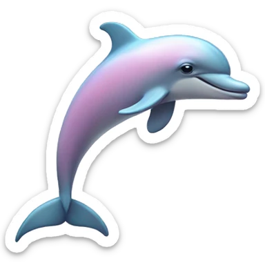 Pastel-pink-colors-dolphin sticker