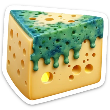 Moldy cheese sticker