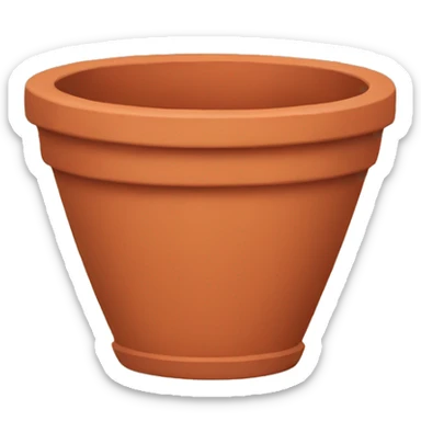 Terracotta pot sticker