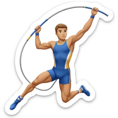 pole vault sticker