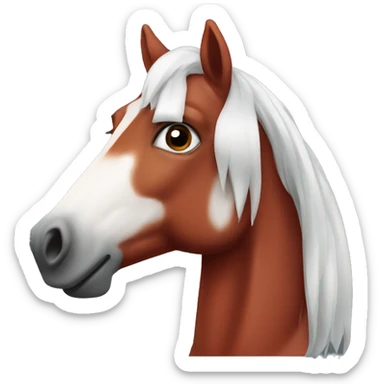 Islandic horse red sticker