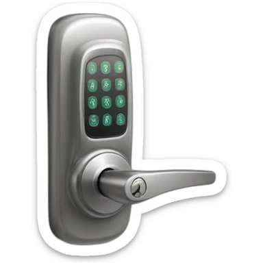 smart lock door code panel sticker