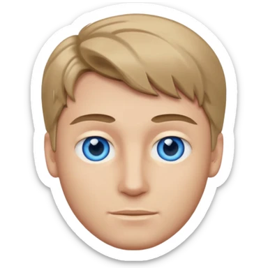 male darkblond sticker