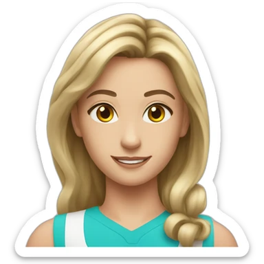 Une. Gymnaste. sticker