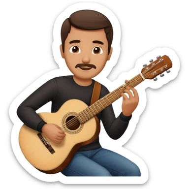 Spanish man playing guitar emoji sticker
