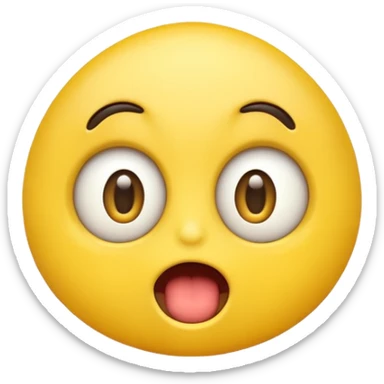 Hungry yellow emoji sticker