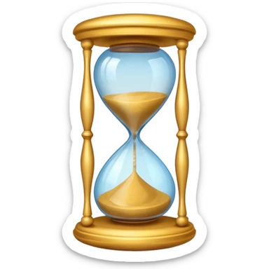colorful hourglass sticker