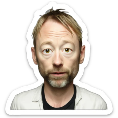 thom yorke-radiohead sticker