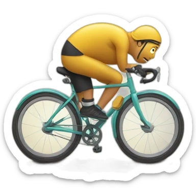 Sweating on bycicle sticker