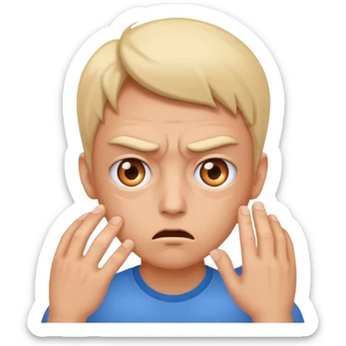 eye twitching mad  sticker