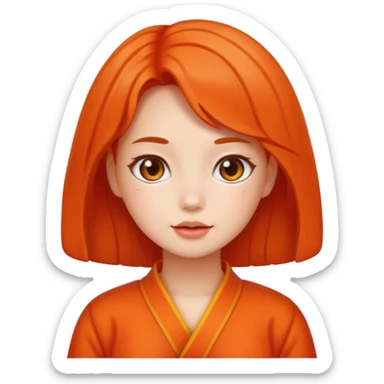 Wearing kimchi girl sticker