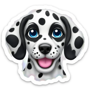 lisa frank rainbow dalmatian puppy sticker
