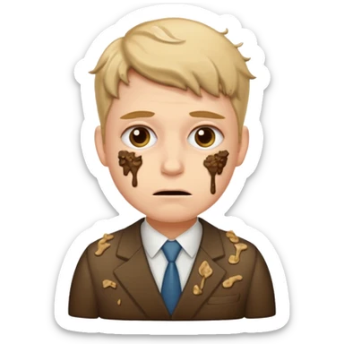 accountant covered in shit sticker