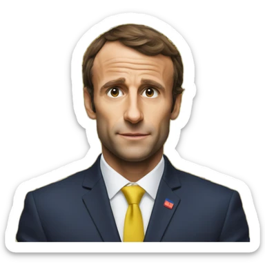 Macron mange un grec sticker