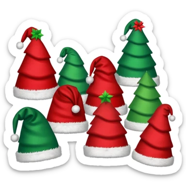 christmas hats sticker