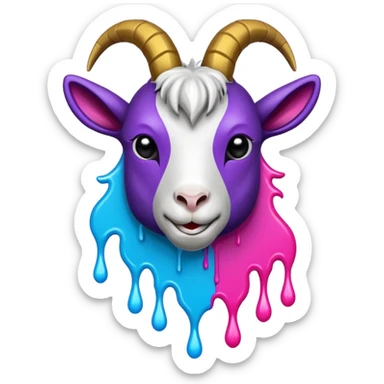 make the word "GOAT" into a hiphop graffiti logo sticker