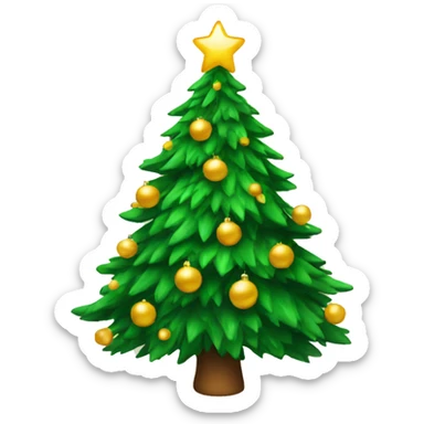 christmas tree sticker