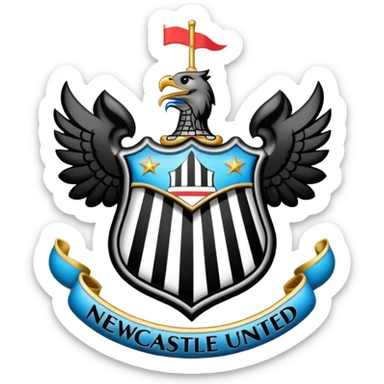Newcastle United logo sticker