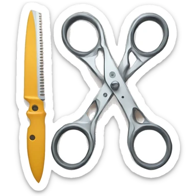 multi-species scissors sticker